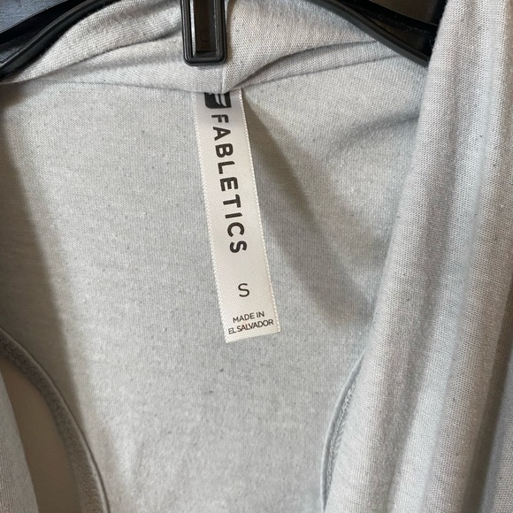 Fabletics Gray Open Front Tank Size Small - Picture 2 of 8